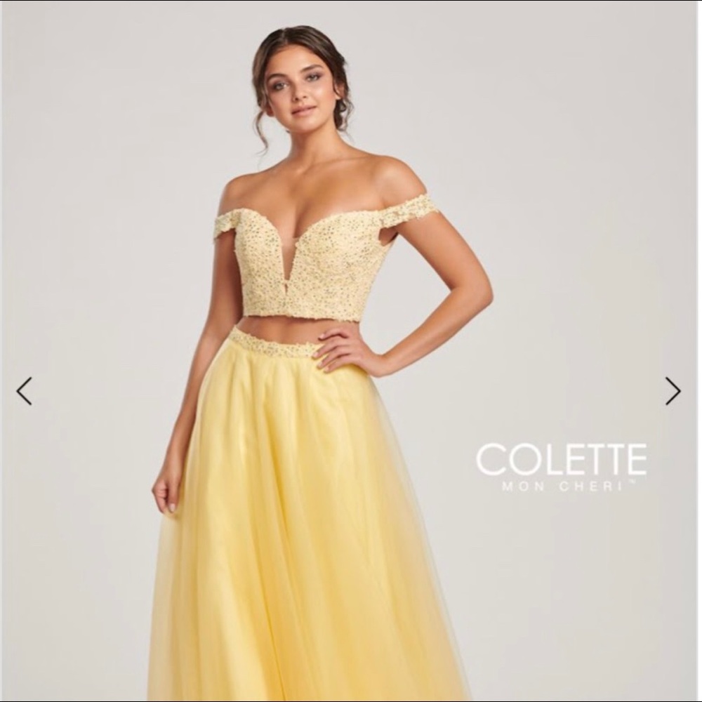 Yellow prom dress